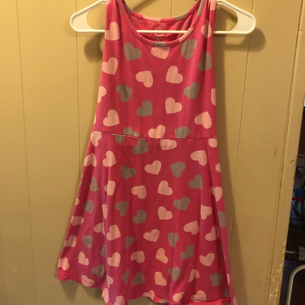 Pink girl’s dress with hearts by Wonder Nation